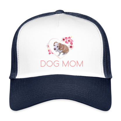 Luna´s Trucker Cap DOG MOM - Weiß/Navy