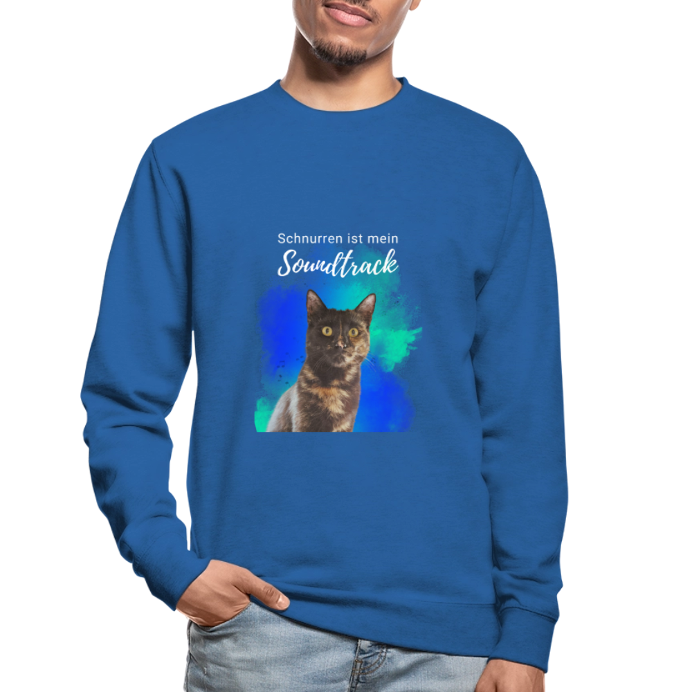 Nala's Classic Pullover Schnurren ist mein Soundtrack White Edition - Royalblau