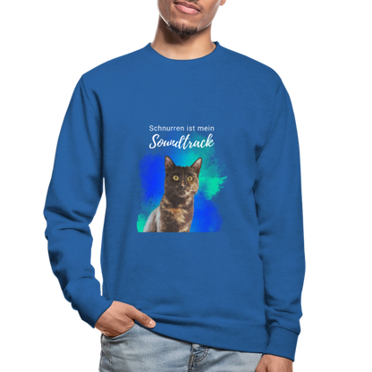 Nala's Classic Pullover Schnurren ist mein Soundtrack White Edition - Royalblau
