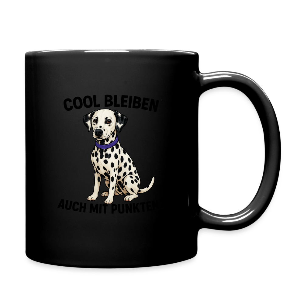 Davina´s Keramiktasse Cool bleiben auch mit Punkten Black Edition - LiNBW.