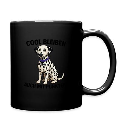 Davina´s Keramiktasse Cool bleiben auch mit Punkten Black Edition - LiNBW.
