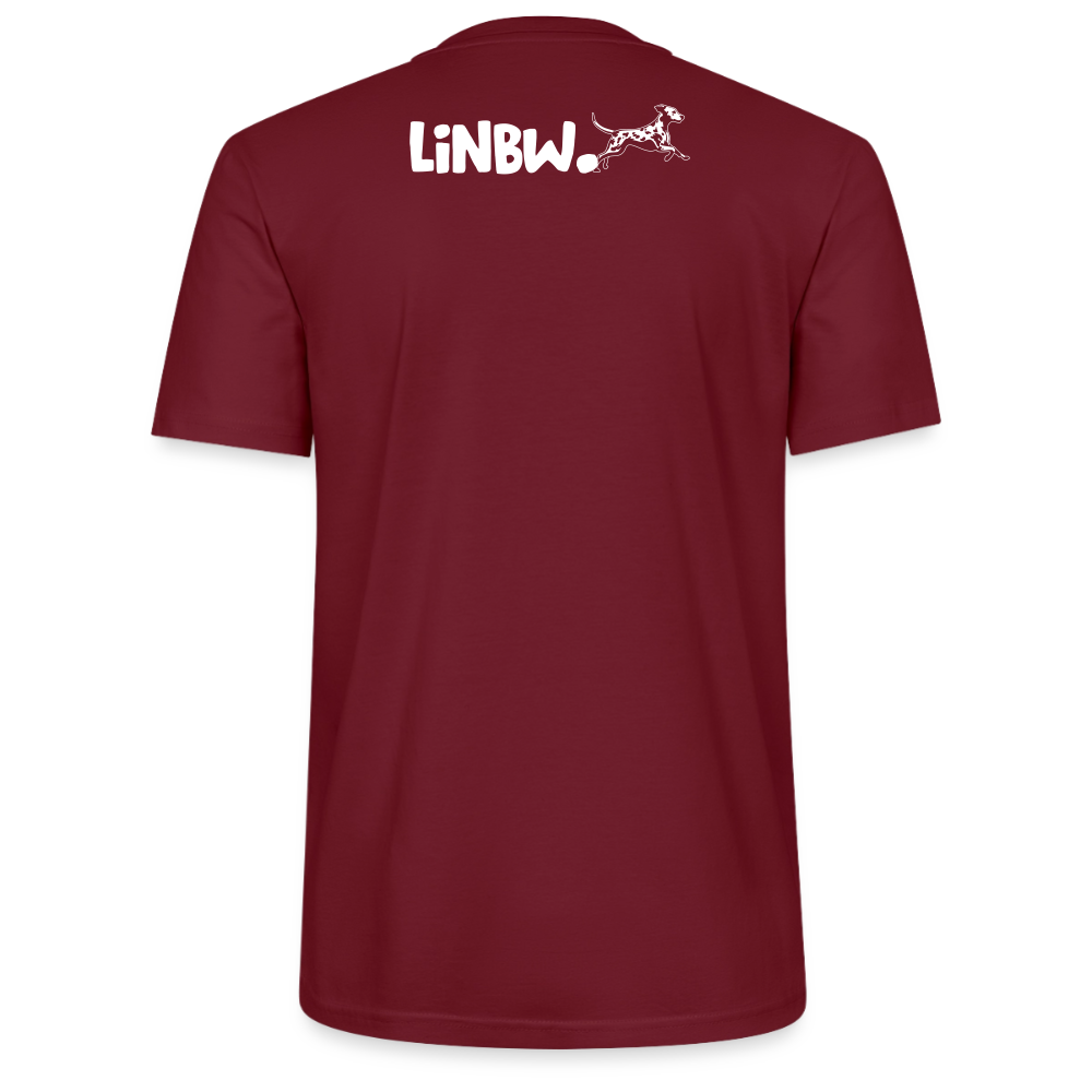 Life is not just black and white – Bio-Baumwollshirt - Burgunderrot