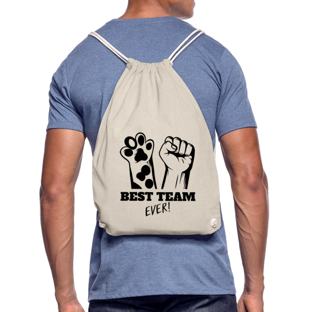Best Team Ever Turnbeutel Black Edition - Natur