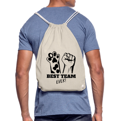 Best Team Ever Turnbeutel Black Edition - Natur