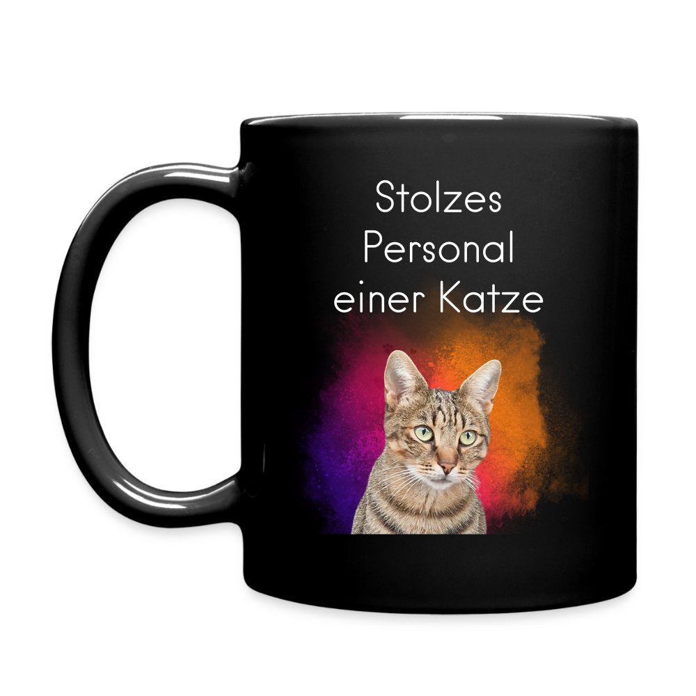 Pedro´s Keramiktasse Stolzes Personal einer Katze Black Edition - Schwarz