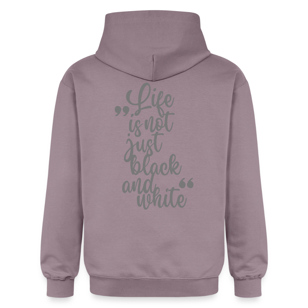LiNBW. Crew Hoodie Grey Edition Life is not just black and white - Lilagrau 