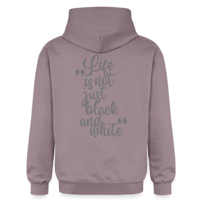 LiNBW. Crew Hoodie Grey Edition Life is not just black and white - Lilagrau 