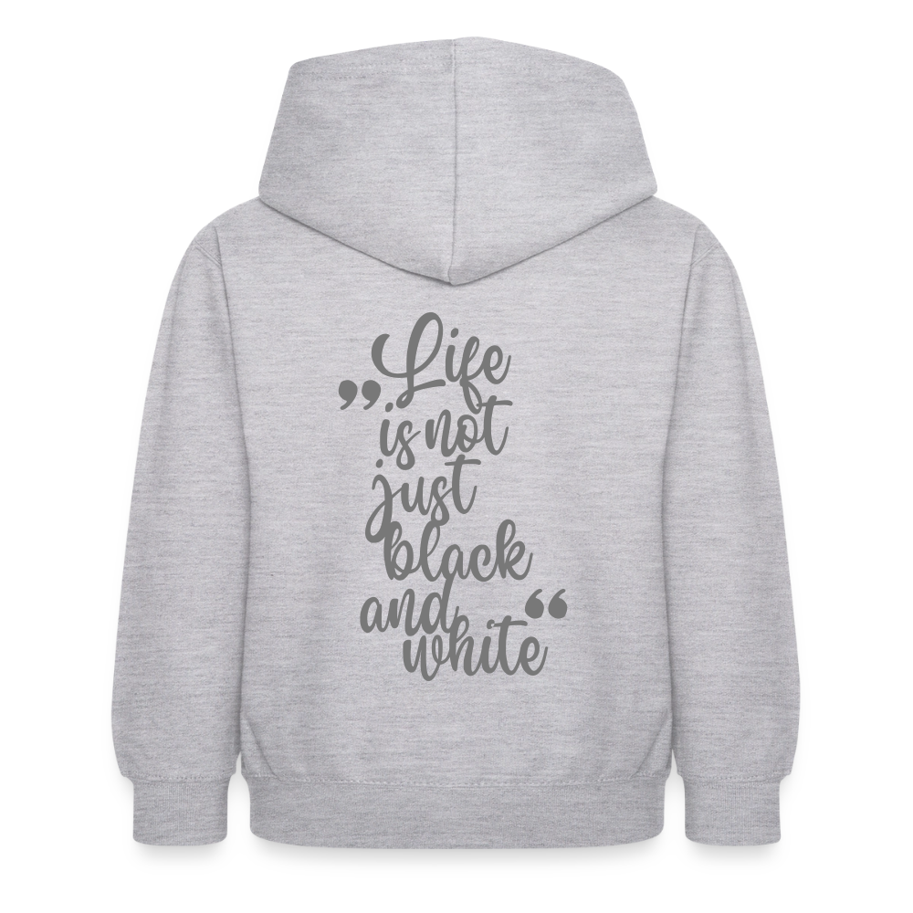 LiNBW. Crew Hoodie Life is not just black and white Edition Grey - LiNBW.
