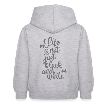 LiNBW. Crew Hoodie Life is not just black and white Edition Grey - LiNBW.