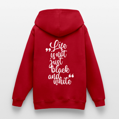 LiNBW. Crew Hoodie Life is not just black and white Edition White - LiNBW.