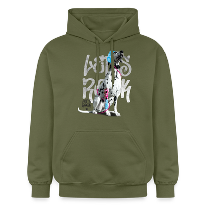Boa's Hoodie Let's Rock - Militärgrün