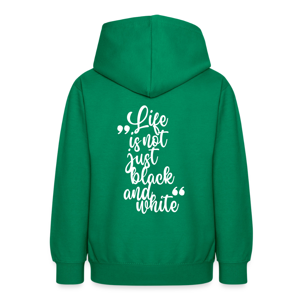 LiNBW. Crew Hoodie Life is not just black and white Edition White - LiNBW.