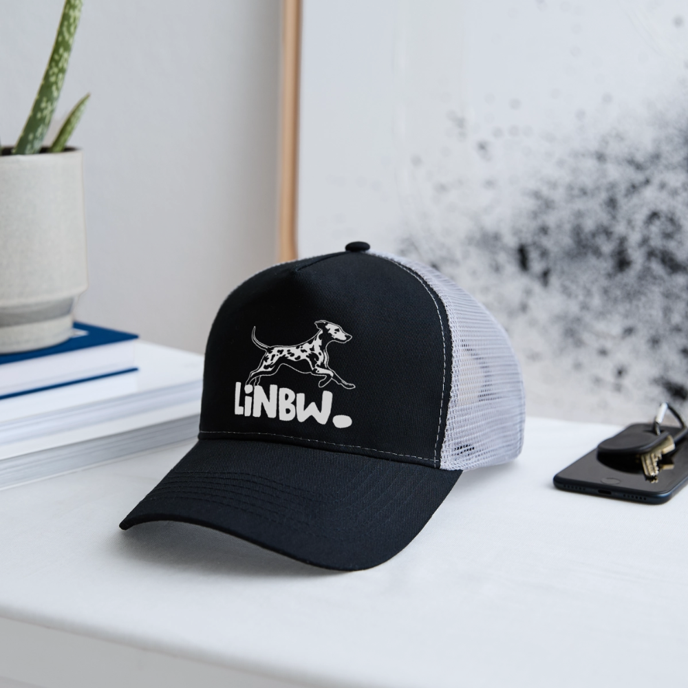 LiNBW. Trucker Cap White Edition - Schwarz/Steingrau