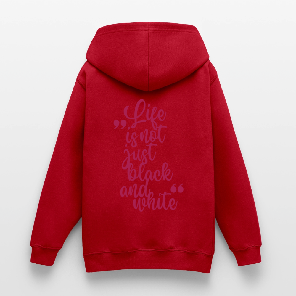 LiNBW. Crew Hoodie Life is not just black and white Edition Pink - LiNBW.