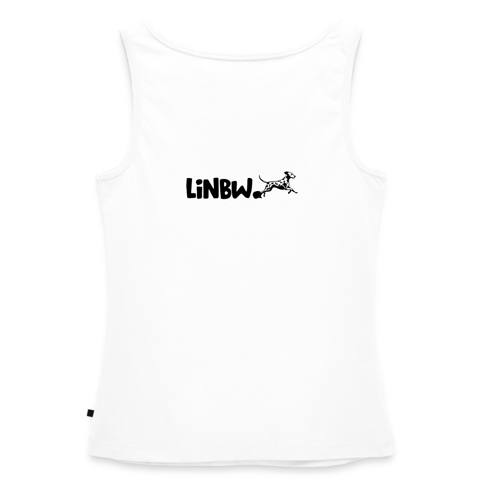 Boa´s Tank Top Premium Splash Life is not just black and white Edition Black - Weiß