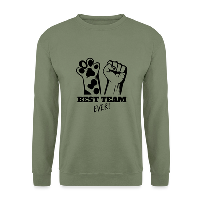 Best Team Ever Classic Pullover Black Edition - Armeegrün