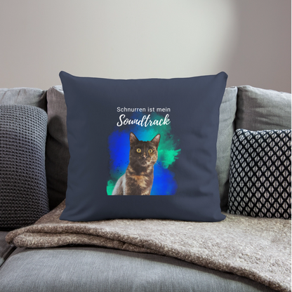 Nala´s Kissen Schnurren ist mein Soundtrack White Edition - Navy