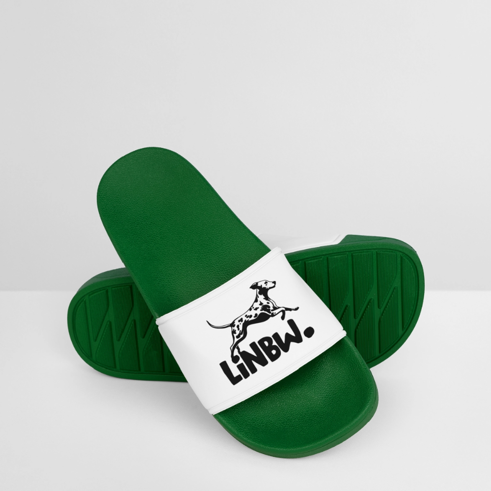 LiNBW. Badelatschen für Frauen Black Edition - Dunkelgrün