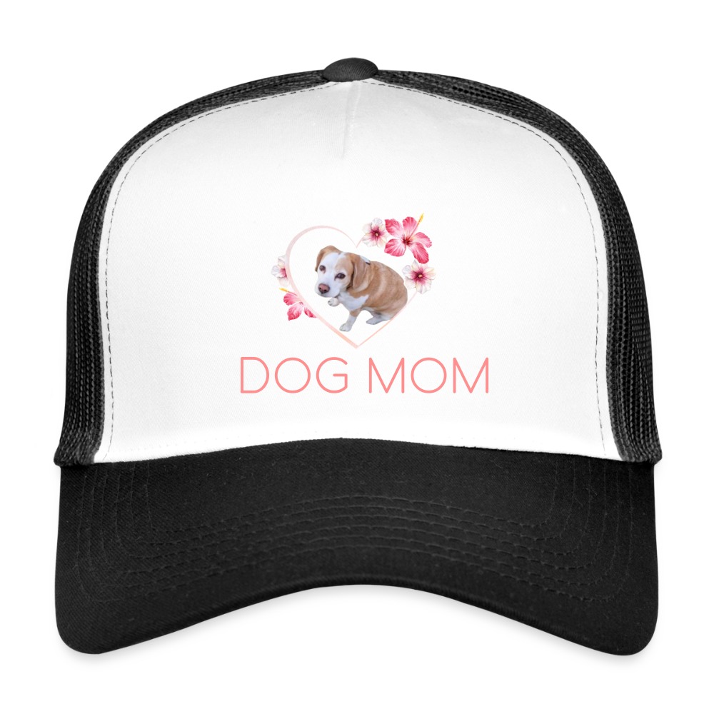 Luna´s Trucker Cap DOG MOM - Weiß/Schwarz
