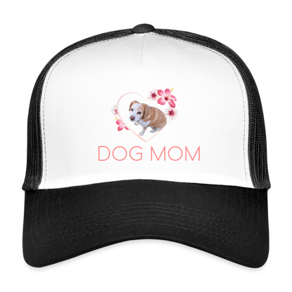 Luna´s Trucker Cap DOG MOM - Weiß/Schwarz