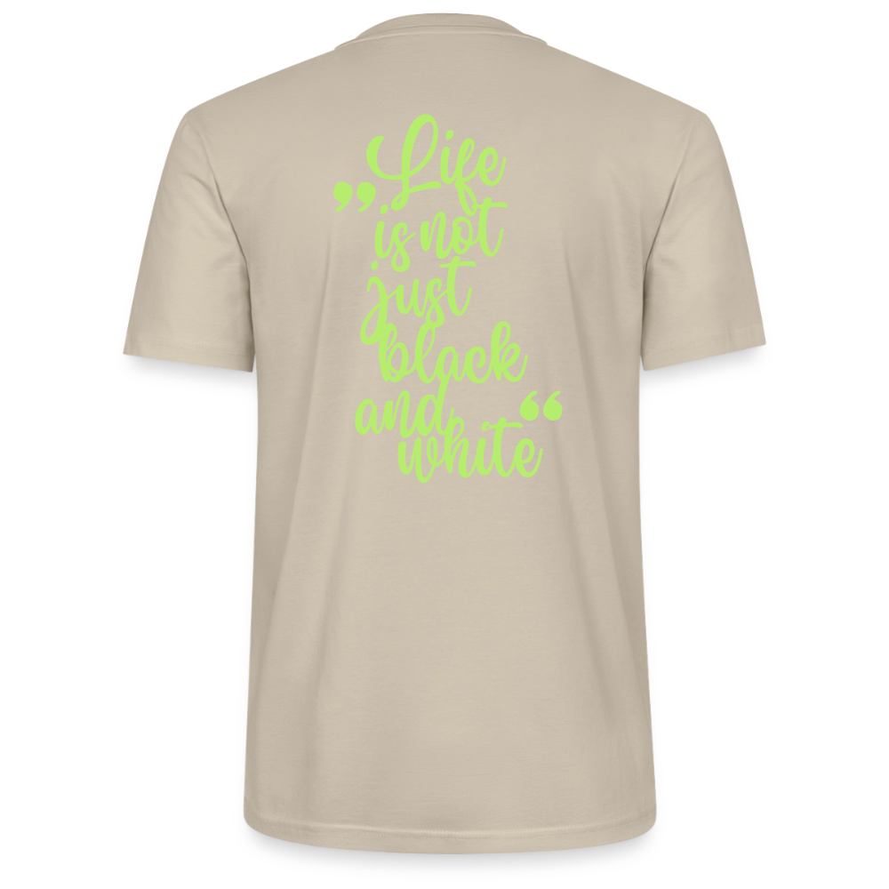 LiNBW. Unisex T-Shirt Premium Crew Green Edition Life is not just black and white - LiNBW.