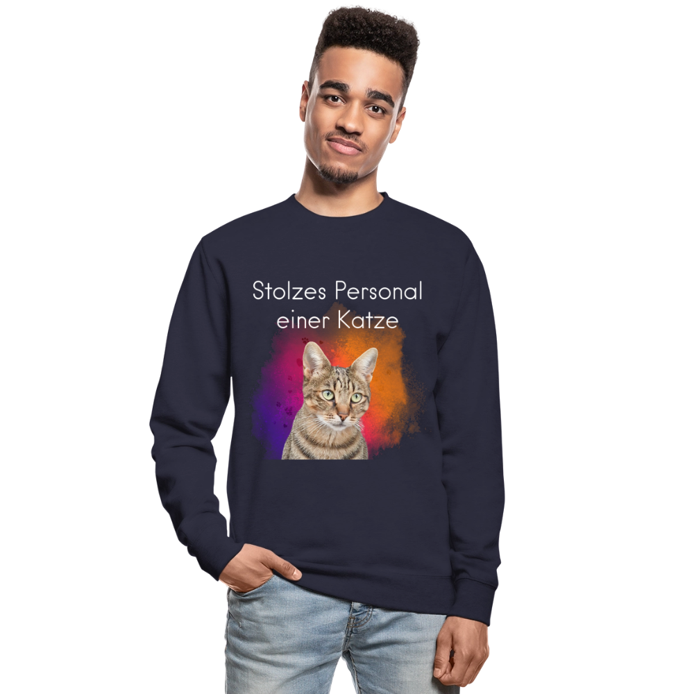 Pedro's Classic Pullover Stolzes Personal einer Katze White Edition - LiNBW.