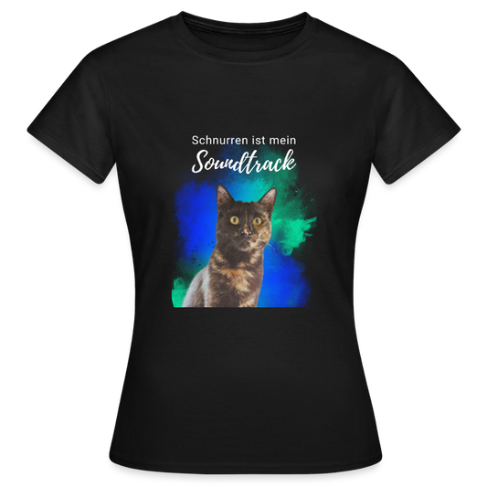 Nala's T-Shirt Schnurren ist mein Soundtrack White Edition - Schwarz
