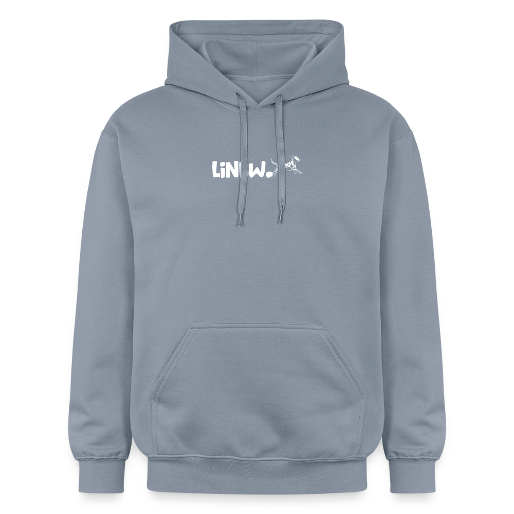 LiNBW. Crew Hoodie White Edition Life is not just black and white - Blau