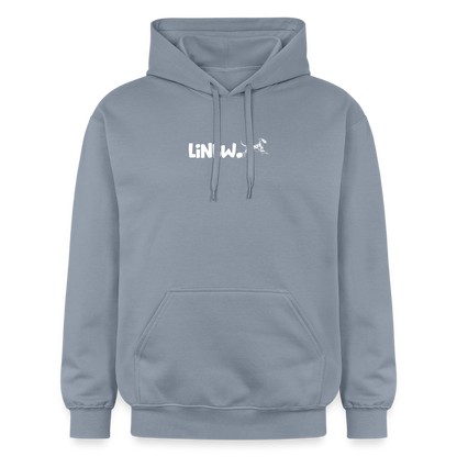 LiNBW. Crew Hoodie White Edition Life is not just black and white - Blau