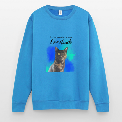 Nala's Classic Pullover Schnurren ist mein Soundtrack Black Edition - Meeresblau