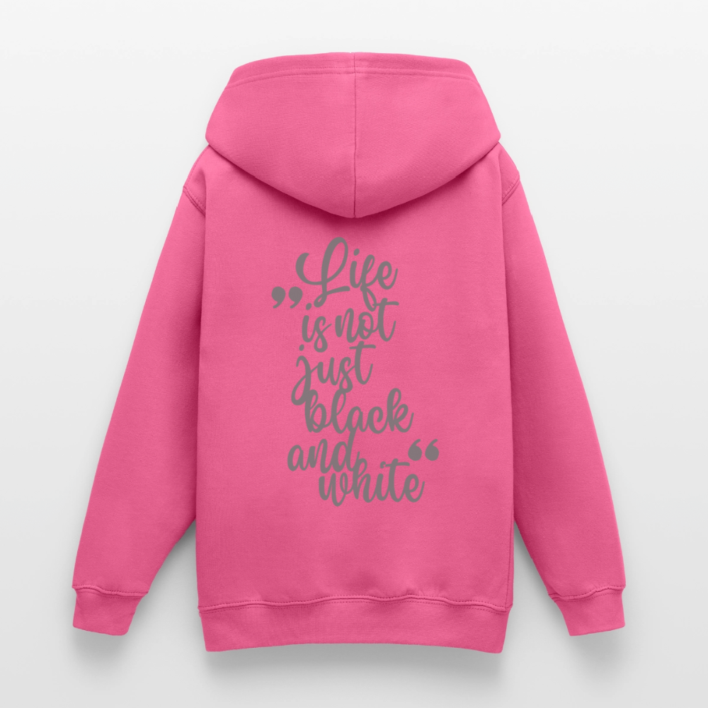 LiNBW. Crew Hoodie Life is not just black and white Edition Grey - LiNBW.