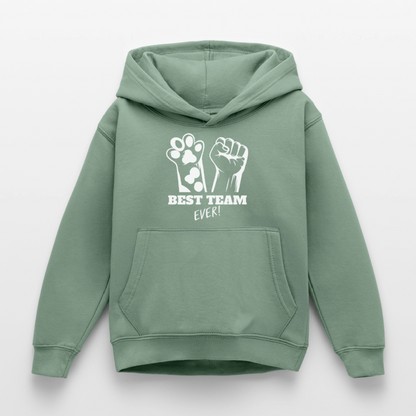 Best Team Ever  Hoodie White Edition - Graugrün