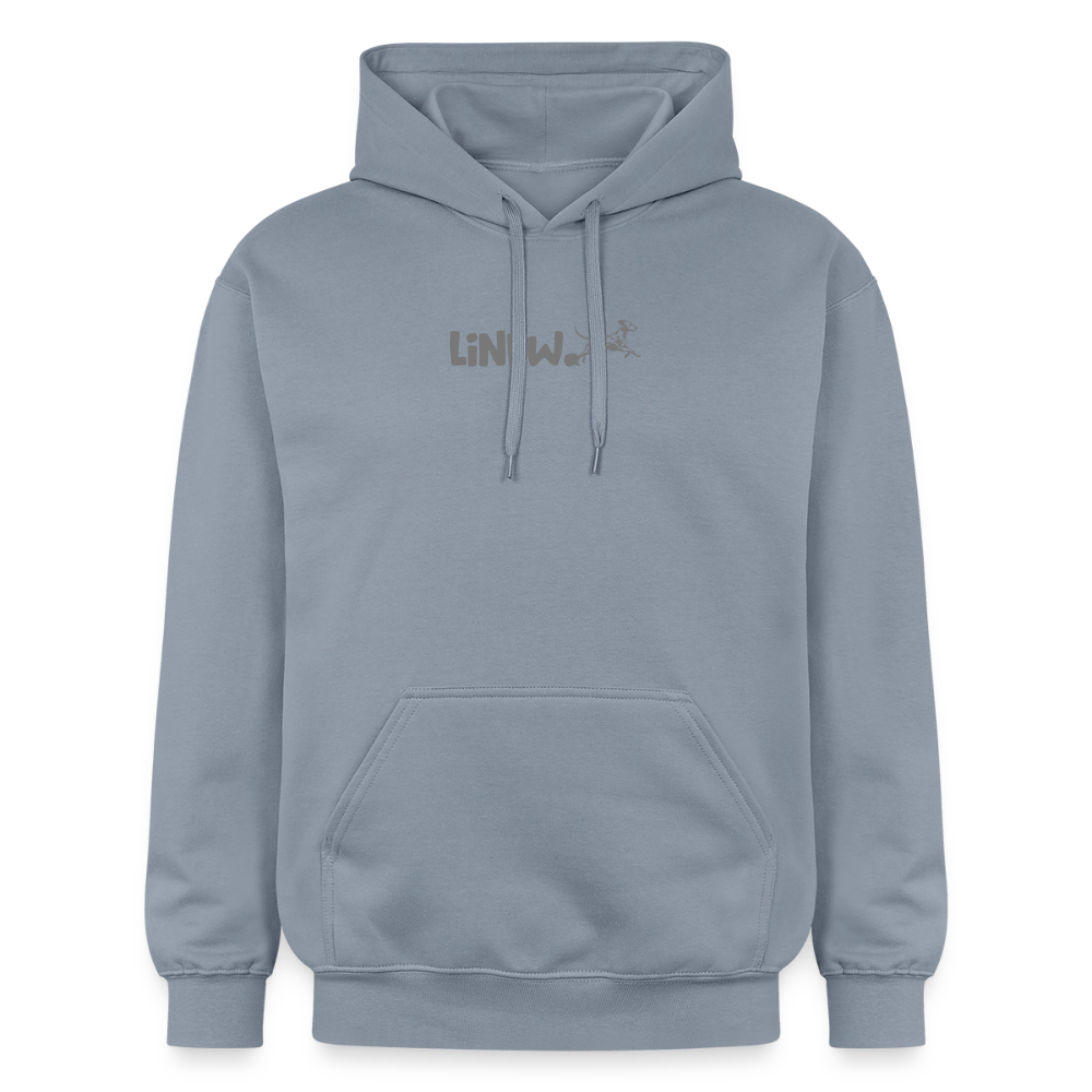 LiNBW. Crew Hoodie Grey Edition Life is not just black and white - Blau