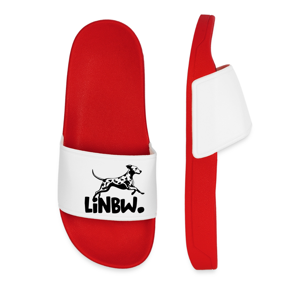 LiNBW. Badelatschen für Frauen Black Edition - Rot