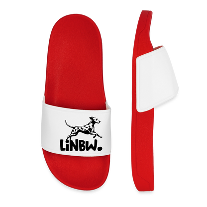 LiNBW. Badelatschen für Frauen Black Edition - Rot