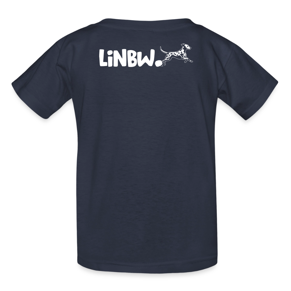 Boa's T-Shirt Splash White Edition Life is not just black and white - Navy