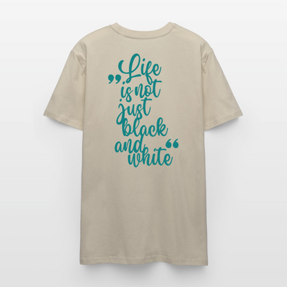LiNBW. Unisex T-Shirt Premium Crew Blue Edition Life is not just black and white - LiNBW.
