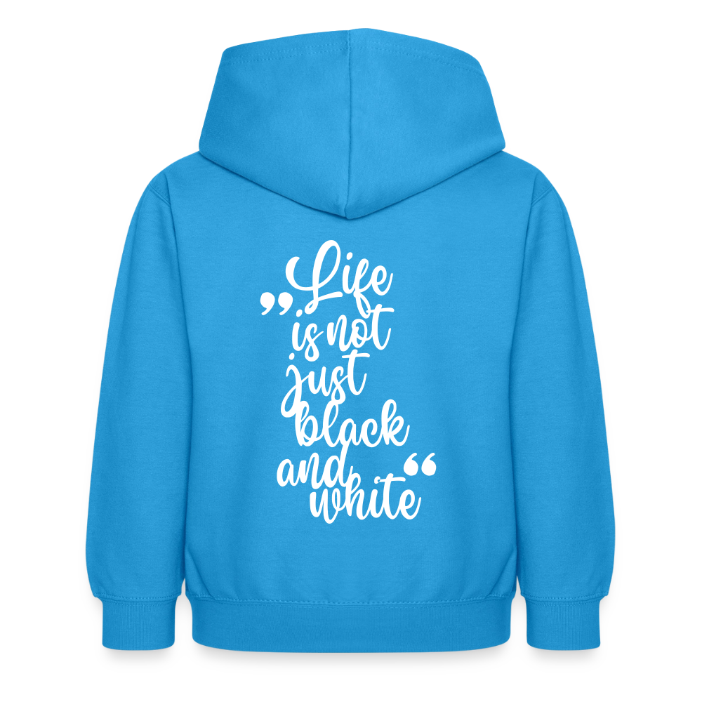 LiNBW. Crew Hoodie Life is not just black and white Edition White - LiNBW.