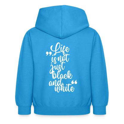 LiNBW. Crew Hoodie Life is not just black and white Edition White - LiNBW.