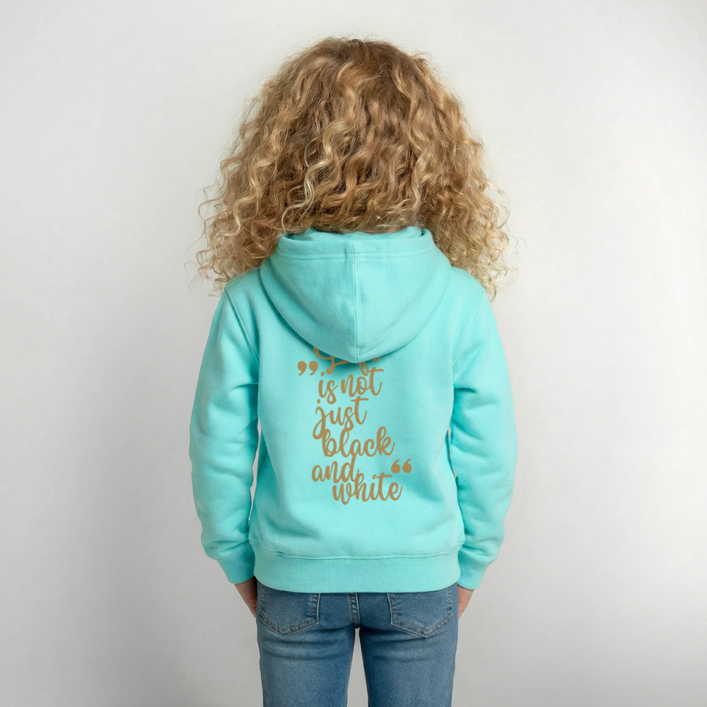 LiNBW. Crew Hoodie Life is not just black and white Edition Brown - LiNBW.