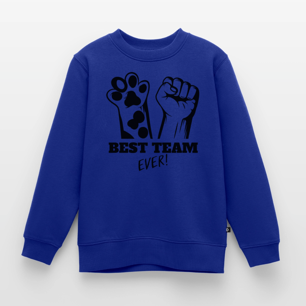 Best Team Ever Pullover Black Edition - Royalblau