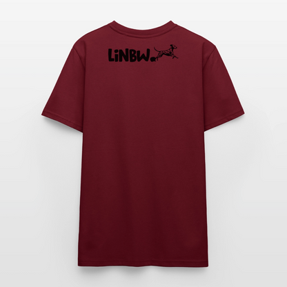 Life is not just black and white Unisex T-Shirt Premium Black Edition - Burgunderrot
