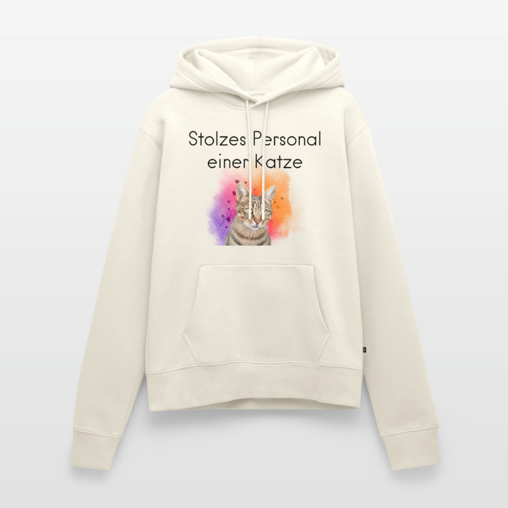Pedro's Hoodie Stolzes Personal einer Katze Black Edition - Naturweiß