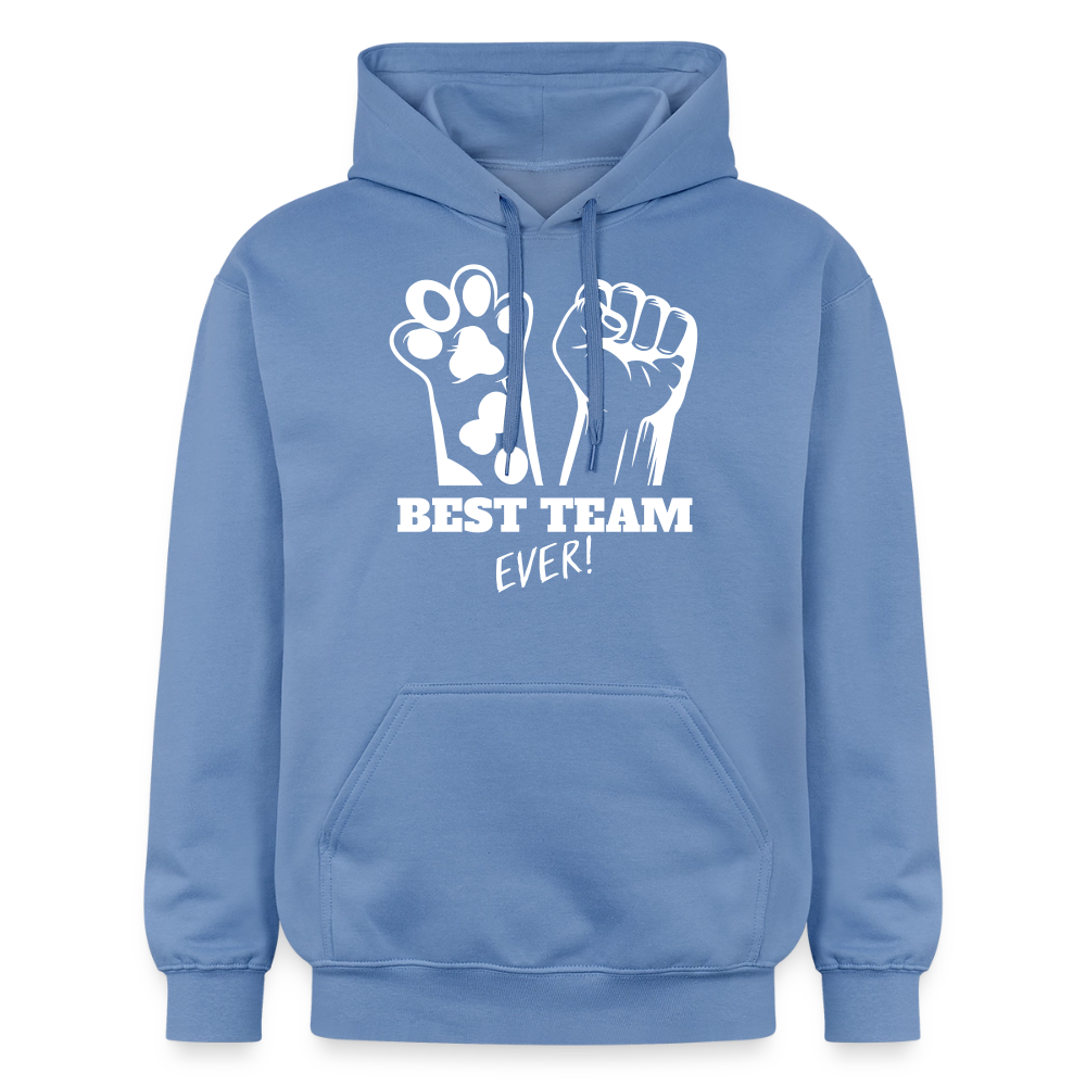 Best Team Ever Hoodie White Edition - Carolina Blue