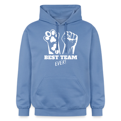Best Team Ever Hoodie White Edition - Carolina Blue