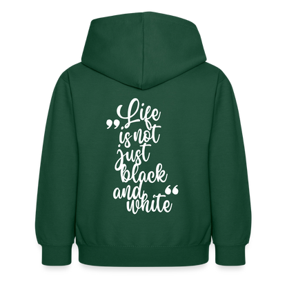 LiNBW. Crew Hoodie Life is not just black and white Edition White - LiNBW.