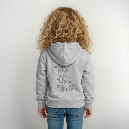 LiNBW. Crew Hoodie Life is not just black and white Edition Grey - LiNBW.