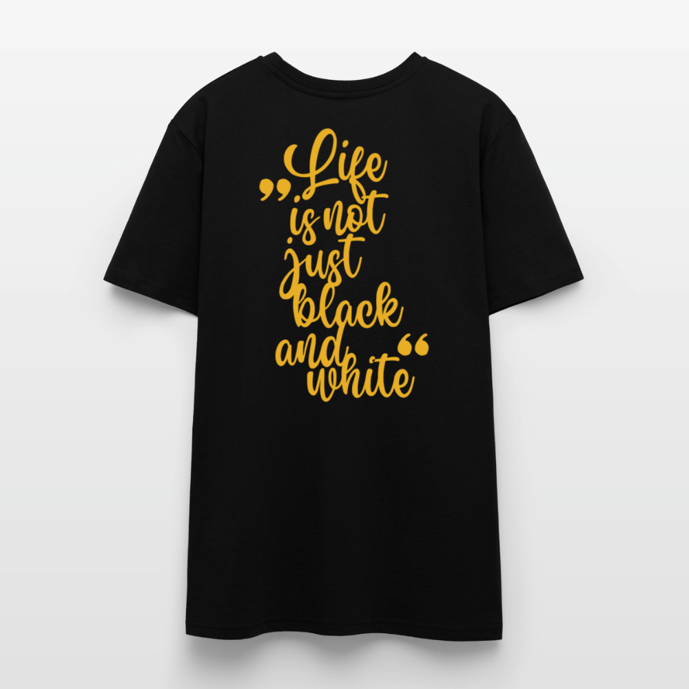 LiNBW. Unisex T-Shirt Premium Crew Yellow Edition Life is not just black and white - LiNBW.