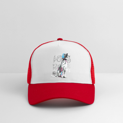 Boa´s Trucker Cap Let´s Rock - Weiß/Rot