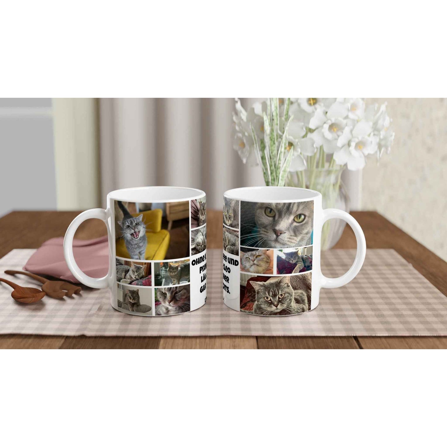 Pixie´s und Cleo´s Keramiktasse ohne Kaffee und uns läuft hier gar nichts